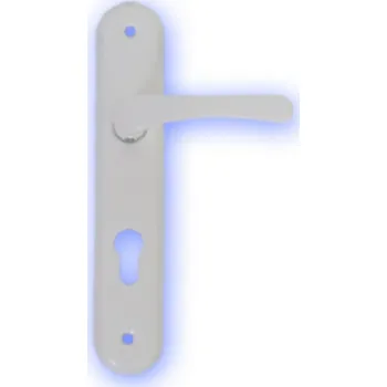 Dveřní kování Klika MICHAELA V72 mm bílá kovová KLC