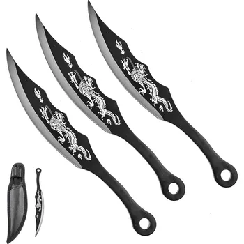 Vrhací hvězdice Chladné Zbraně Vrhací nože "BLACK DRAGON" - 3 ks