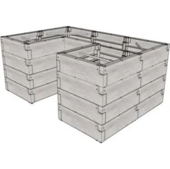 Držák na květináč a truhlík vyvýšený záhon JUWEL TIMBER ERGOLINE - G