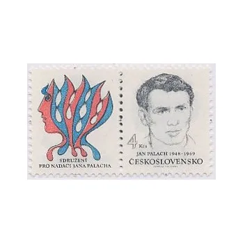 Sběratelství Sdružení pro nadaci studenta Jana Palacha - čistá - s kuponem - č. 2982