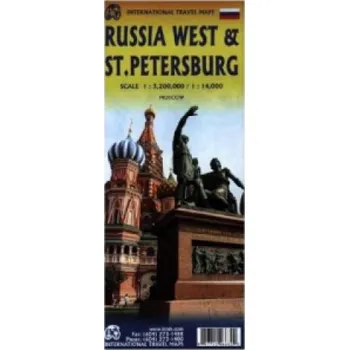 International Travel Map ITM Topographische Karte Russia West (EN)