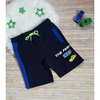 Chlapecké kraťasy WOLF CHLAPECKÉ KRAŤASY S AUTEM WOLF, velikost 116 - 146 Barva: Tmavě modrá, Velikost: 122