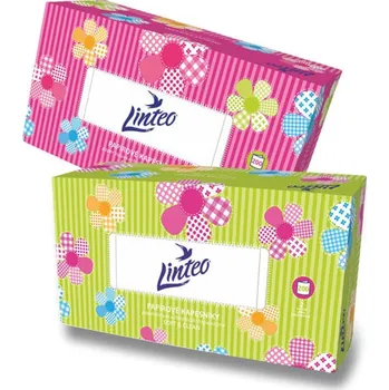 Papírový kapesník Linteo box kapesníků Barva: Zelená