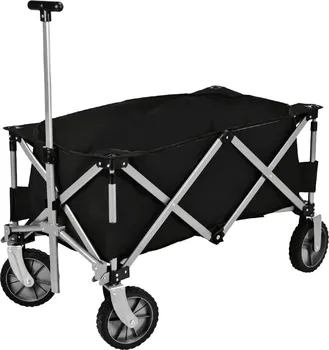 Zahradní vozík XQmax KO-DG9000460 skládací plážový vozík černý