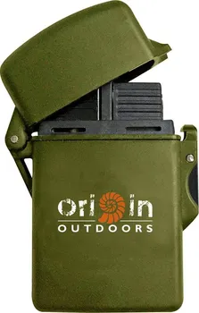 Zapalovač Origin Outdoors Storm tryskový vodotěsný zapalovač zelený