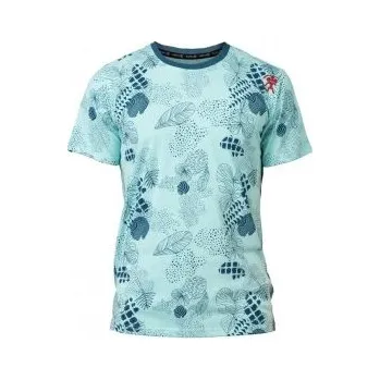 Pánské tričko RAFIKI SLACK PRINT eggshell blue S; Modrá triko + DÁREK DLE VÝBĚRU!