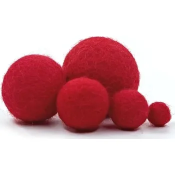 MMboutique Plstěná kulička vel.S 003-Red
