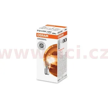Autožárovka žárovka 12V 21/4W (patice BAZ15d) OSRAM (sada 10 ks)