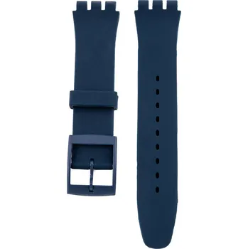 Řemínek na hodinky Silikonový řemínek Ricardo 19mm (pro Swatch), modrý V1