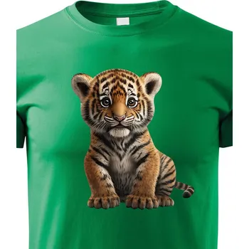 Chlapecké tričko Dětské triko Tygřík, Barva Zelená, Velikost 110 cm/4 roky, Canvas Dětské tričko Bezvatriko.cz 1799
