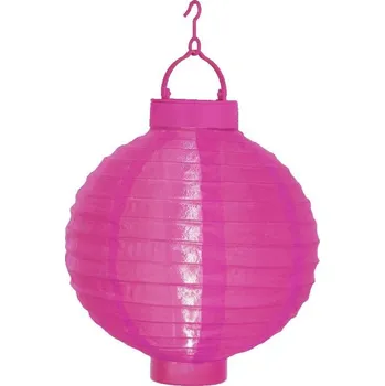 Dekorativní svítidlo Růžový venkovní solární LED lampion Star Trading, ø 20 cm ID_581606