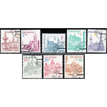 Sběratelství Města - výplatní známky - razítkovaná - č. 12-19