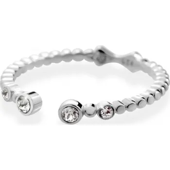 Prsten Prsten čirý se Swarovski Elements Mašlička Krystal