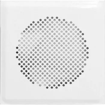 Větrací mřížka Designová krycí mřížka Zehnder Venezia - čtverec, bílá
