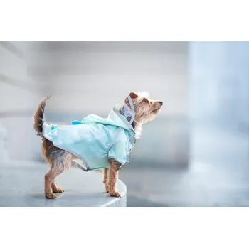 Obleček pro psa Vsepropejska Silva pláštěnka pro psa Barva: Zelená, Délka zad (cm): 50, Obvod hrudníku: 66 - 70 cm