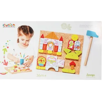 Dřevěná hračka Hra s kladívkem, Cubika 13890