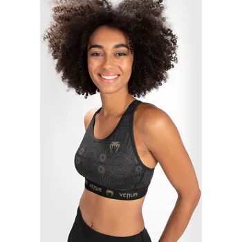 Podprsenka Dámská sportovní podprsenka Venum Santa Muerte Dark Side - Black/Brown Velikost: L