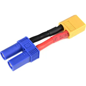 RC vybavení Konverzní kabel EC5 samice - XT-60 samec 12AWG