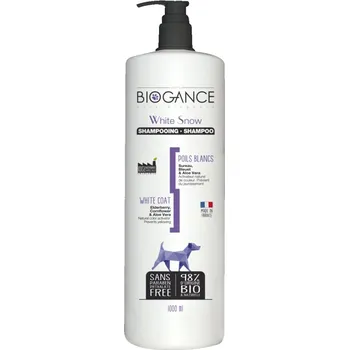Kosmetika pro psa BIOGANCE šampon pro bílé psy White Snow 1000ml