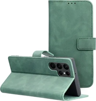 Pouzdro na mobilní telefon Forcell Tender pro Samsung Galaxy S22 Ultra zelené