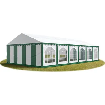 Zahradní stan Párty stan Economy 6 x 12 m | zeleno-bílý