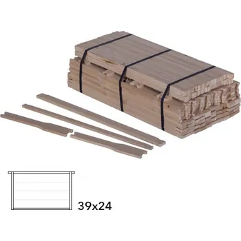 Rámkový přířez 39x24 vrtaný vodorovně Hoffman, Lípa, 50 ks