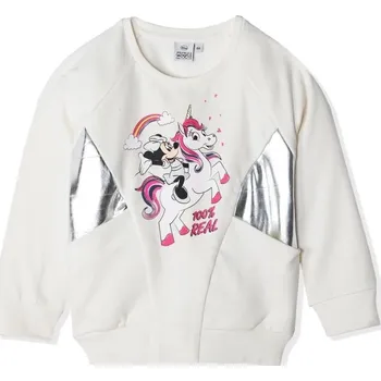 Dívčí mikina Disney Minnie Mouse - smetanová dívčí mikina s potiskem Velikost: 116