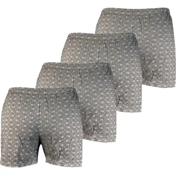 Pánské spodní prádlo Pánské bavlněné trenky - Lodan (Balení/4 ks) Barva: Mix barva, Velikost: XXL