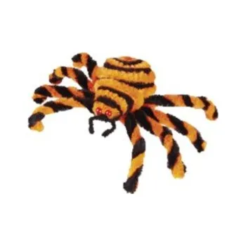 Karnevalový doplněk WIDMANN Dekorace Plyšový Pavouk 15 cm Oranžový