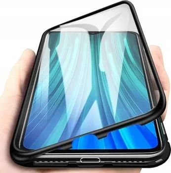 Pouzdro na mobilní telefon Magnetic Full Body Glass pro Samsung Galaxy S21 Ultra černé/čiré