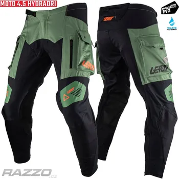 Moto kalhoty Nepromokavé enduro kalhoty Leatt Moto 4.5 HydraDri Pant Cactus 38
