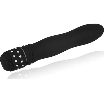 Vibrátor LOLO elegantní vibrátor s kamínky černý