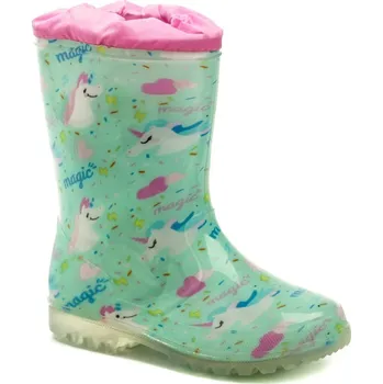 Dívčí holínky Wojtylko 2G4121K tyrkysové dětské gumáky EUR 24