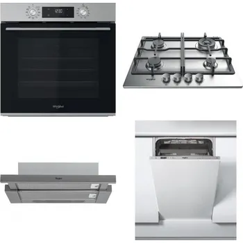 Set domácích spotřebičů WHIRLPOOL OMK58CU1SX + WHIRLPOOL TKRL 661 IX EU + WHIRLPOOL AKR 749/1 IX + WHIRLPOOL WSIC 3M27 C