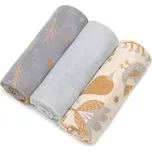 T-TOMI BIO Bamboo Diapers látkové pleny Bierdie 70x70 cm 3 ks