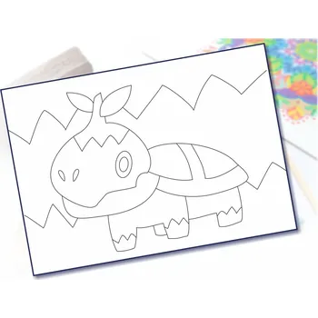 Radost v písku Šablona na pískování animák 1 Varianta: A5 (148 x 210 mm)