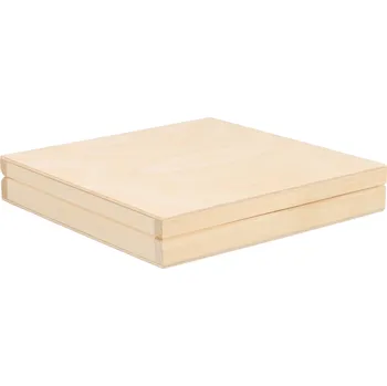 Dárková krabička ČistéDřevo Dřevěná krabička 20 x 20 x 3,5 cm