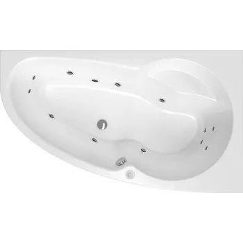 Vana Masážní vana SIKO Luiza 150x95 cm BASIC akrylát pravá SIKOHMBLU150P