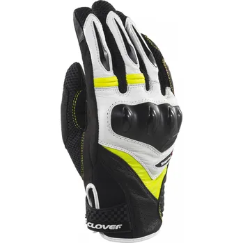 Rukavice CLOVER rukavice RAPTOR-3 black/white/yellow - 2XL