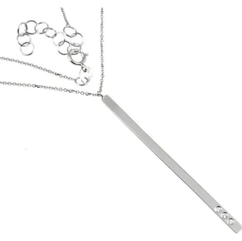 Náhrdelník ŠPERKY-NM, Zlatý náhrdelník v bílém zlatě 309 Délka náhrdelníku: 42 cm