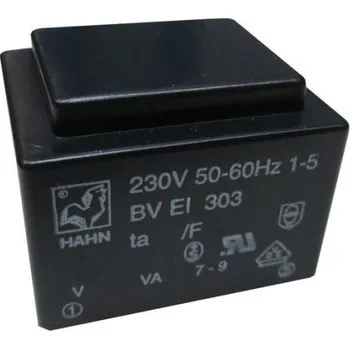 vypínač Trafo DPS 1,9VA 1x6V(0,32A) 27,8x32,8x23,8 HAHN