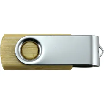 USB flash disk ČistéDřevo Dřevěný USB disk s nerezem 32GB