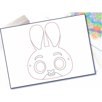 Karnevalová maska Radost v písku Maska na obličej vzor 16