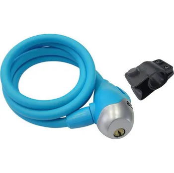 Zámek na kolo Wista Spirálový zámek WISTA 1200×10 mm modrý – 80129