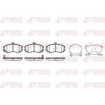 Brzdová destička Sada brzdových destiček, kotoučová brzda REMSA 1194.02