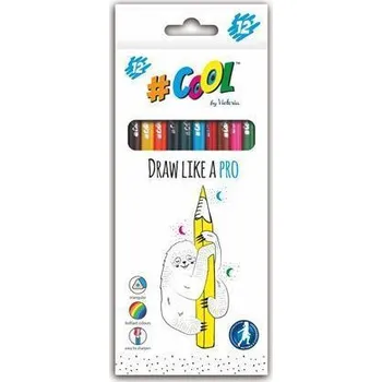 Kresba COOL BY VICTORIA Trojhranné pastelky 12 ks
