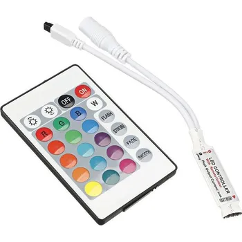 Osvětlení Ovládač LED pásků RGB 12V/3x2A , mini, IR D.O. 24 tlačítek
