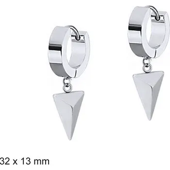 Náušnice Náušnice - Huggie,Houpací krátké - 32 x 13 mm - g