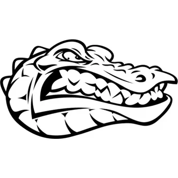 Samolepicí dekorace na vozidlo Samolepka aligátoří hlava na auto a motorku, tuning nálepka (5656)