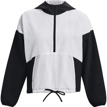 Dámská mikina Dámská funkční mikina na zip Under Armour WOVEN GRAPHIC JACKET W černá 1377550-001 - M | UK 12 | US 13